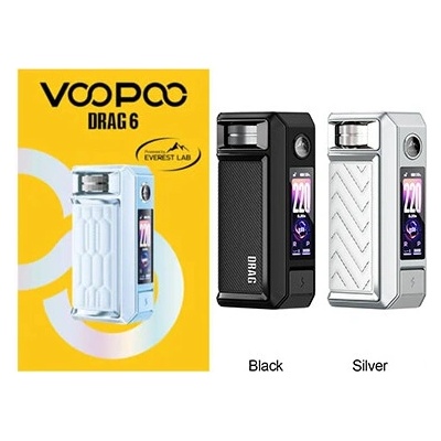 VooPoo Drag 6 MOD 4400 mAh Silver
