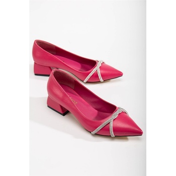 Moda Trend Дамски обувки с декоративни камъни - Яркорозови #365892 (365892_Циклама)