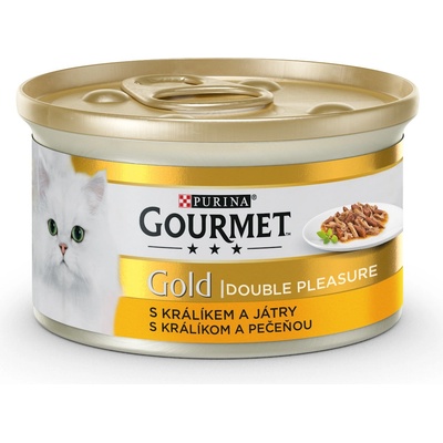 Gourmet Gold duš.králík a pečeň 85 g