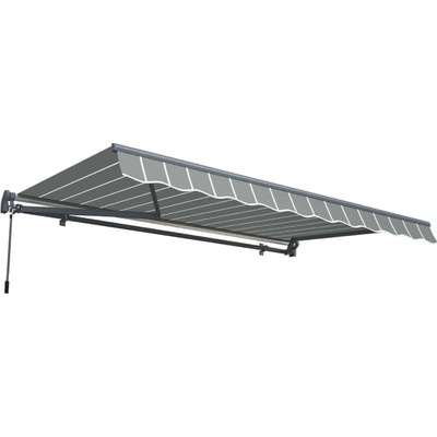 Gutroof Classic markíza 450x300 cm, sivá/biela 005324