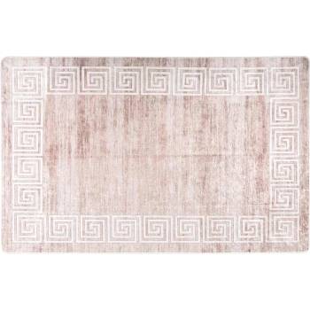 vidaXL Килим, миещ се, 160x230 см, бежов, противоплъзгащ (337943)