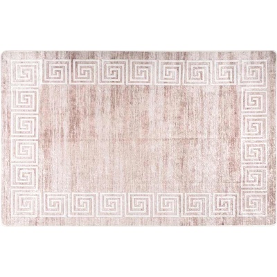 vidaXL Килим, миещ се, 160x230 см, бежов, противоплъзгащ (337943)