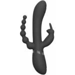 VIVE Rini Pulse Wave Dual-Engine Intimate Wand Black, Multi-Attachment