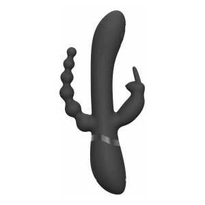 VIVE Rini Pulse Wave Dual-Engine Intimate Wand Black, Multi-Attachment