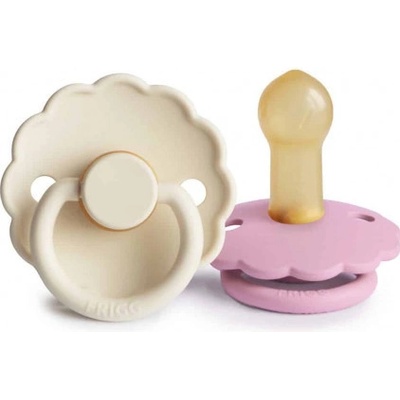 Frigg kaučuk dvojbalenie cumlíkov daisy cream/ lupine