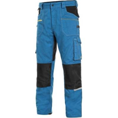 CXS STRETCH Kalhoty do pasu pánske modrá/černá Zkrácené na výšku 170-176 cm