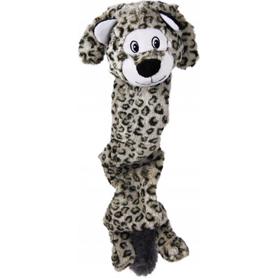 Hračka pro psy KONG RSJX3E Stretchezz Jumbo Snow Leopard XL Squeaker