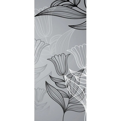 Preinterier DV0026 Fototapeta na stenu Kreslené kvety vlies 91cm x 211cm