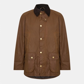 Barbour Яке Barbour Mens Ashby Water Resistant Windproof Long Sleeve Wax Jacket - Bark BR31