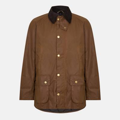 Barbour Яке Barbour Mens Ashby Water Resistant Windproof Long Sleeve Wax Jacket - Bark BR31