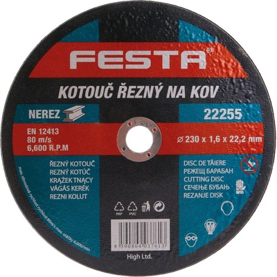 Festa Kotouč řezný 230 x 1,6 x 22,2 mm 122255