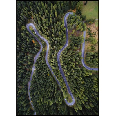 Jen tak z lásky Plakát Silnice z ptačí pohledu II Rozměr plakátu: 40 x 50 cm