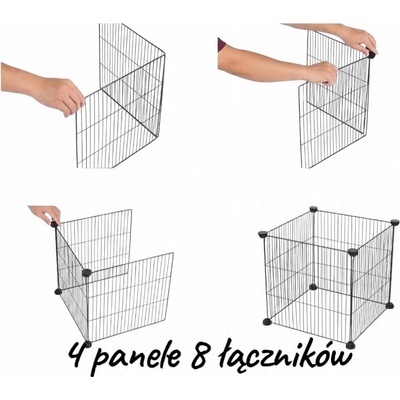 Trixie Prodlužovací sada pro 62460 transparentní kov/plast 35 x 35 cm 4 panely – Zbozi.Blesk.cz