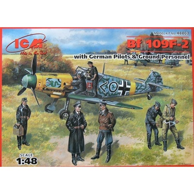 ICM Messerschmitt Bf 109F-2 w: German Pilots & Ground Personnel 48803 1:48