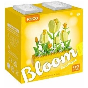 Michelin KOCO building blocks flowers tulips 295 pieces 02083 44156 /32