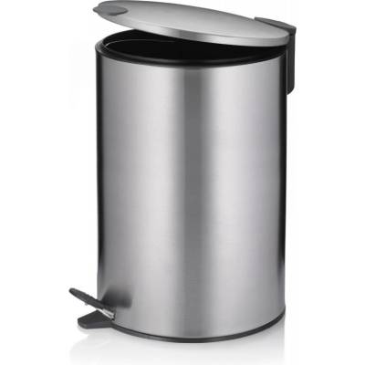 Kela Кош за отпадъци с педал Mats - сребрист мат - 12л (KELA 10643)