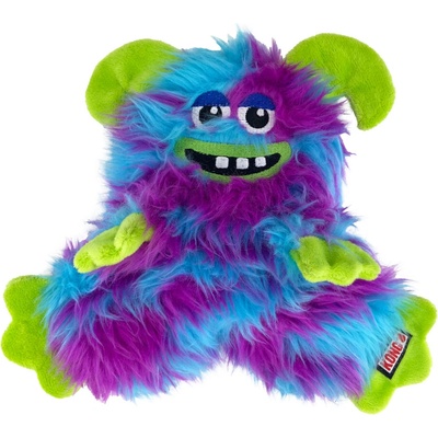 Kong Frizzles Razzle farebná pískacia plyšová hračka pre psov 6,5 x 13 x 16,5 cm