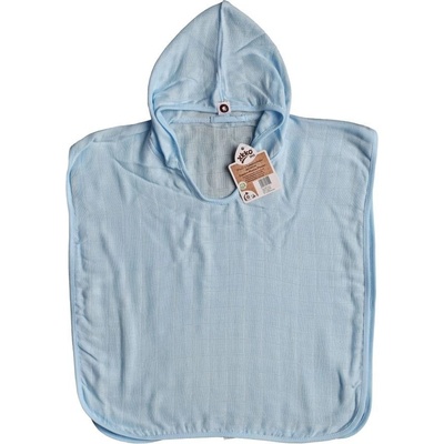 Bambusové mušelínové pončo XKKO BMB Silver Little Stars