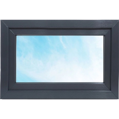 Solid Elements Premium OS 1, L, 90 × 60 cm, trojsklo, levé, antracit, bílé W2GDBCZTK1.0011