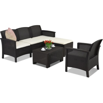 BICA Кафяв ратанов диван Venezia Relax Corner 5 Bica (BCVENLCOR5BR)