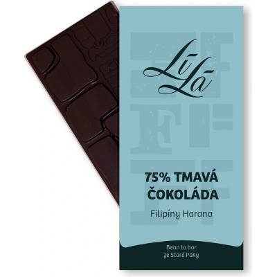 Líla hořká čokoláda Filipíny Harana 75% 50 g