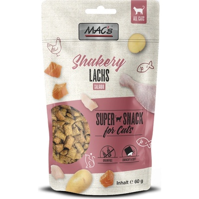 MACs Cat Shakery Snack losos 3 x 60 g