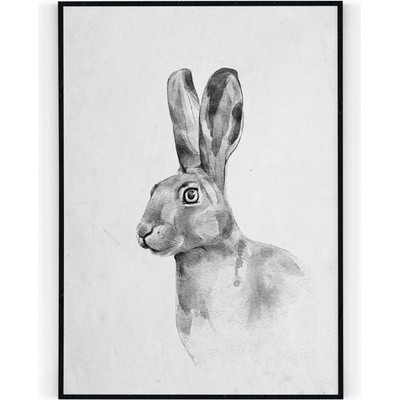 Plakát / Obraz Zajíc 30 x 40 cm Pololesklý saténový papír