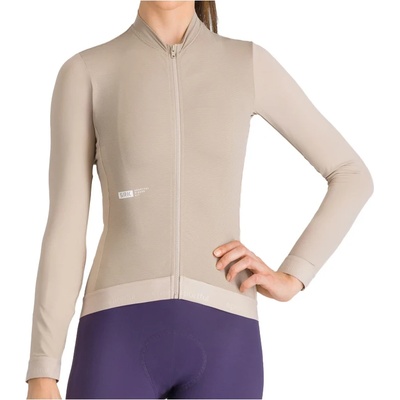 Sportful Дамска фланелка с къс ръкав за колоездене Sportful Women's SRK Jersey L/S Cycling jersey - Sand (156-2756-0414)