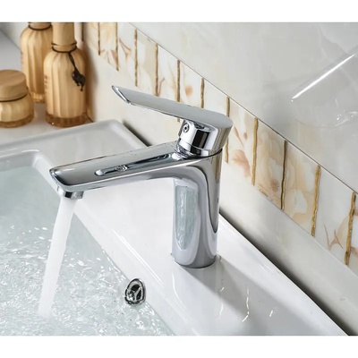 Inter Ceramic Стоящ смесител за умивалник АДАЛИЯ ICF 1498198, Inter Ceramic месинг, хром, 15.4х16см (1498198)