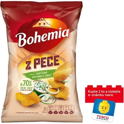 Bohemia Z pece bramborový snack s příchutí zakysané smetany a cibule 100 g