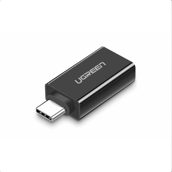 UGREEN Адаптер от USB-C мъжко към USB-A женско - Ugreen US173 OTG Adapter USB-C to USB-A (черен) (US173)