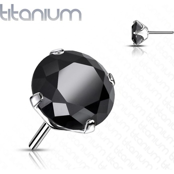 Šperky4U kamínek k Push In piercing do nosu titan TIT1148K-020