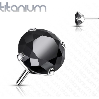 Šperky4U kamínek k Push In piercing do nosu titan TIT1148K-020