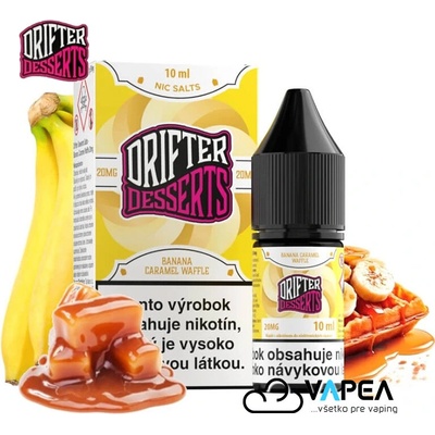 Juice Sauz Drifter Desserts Salts Banana Caramel Waffle 10 ml 20 mg