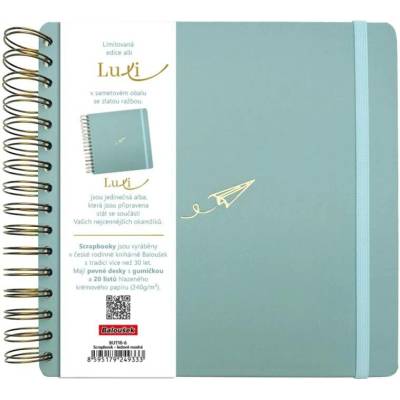 BALOUŠEK TISK Scrapbook Luxi, 210 × 210 mm, lamino, ledově modré
