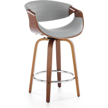 Halmar H123 popelavá Eko-kůže / ořechový