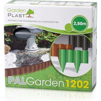 Gardenplast Zahradní palisáda Palgarden 12,5 cm / 2,5 m hnědá 10 ks