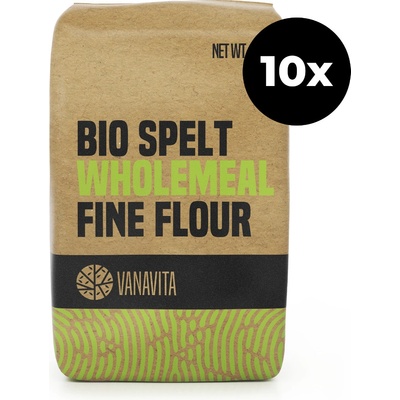 VanaVita Špaldová múka celozrnná hladká 10 x 1 kg