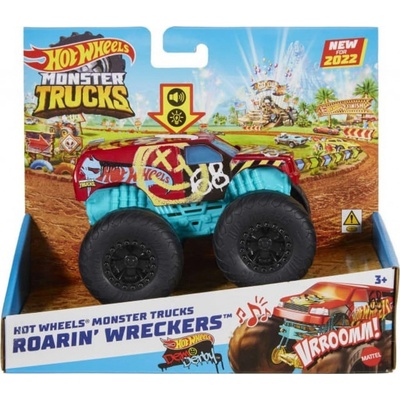 Mattel Hot Wheels Mattel Monster Trucks Svítící a rámusící vrak DEMO DERBY HDX66