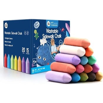 Image 1 of Jarmelo - Цветни тебешири, дебели, миещи се, 20 бр