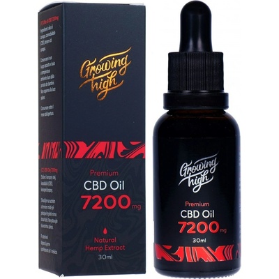 Growing High CBD kvapky 7200 mg Konopný olej Full Spectrum 26% 30 ml
