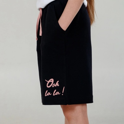 winkiki kids Wear dívčí kraťasy Ooh la la černá