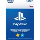 PlayStation predplatená karta 2000 Kč CZ