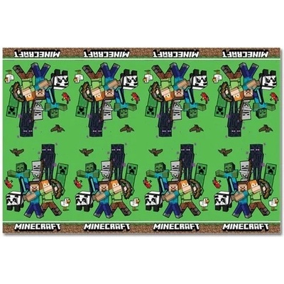 Procos Пластмасова покривка за маса Minecraft 120 x 180 cm