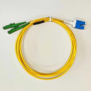Conneu E2000-APC-SC-UPC дуплексна пач корда, сингълмод OS2, 2 мм. , жълта, Conneu (2.0 м) (CNFJ-E2ASCOS2DYE2mm-2)