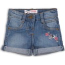Minoti kraťasy dívčí džínové s elastenem Ditsy 1 světle modrá