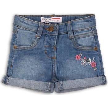 Minoti kraťasy dívčí džínové s elastenem Ditsy 1 světle modrá