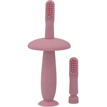 Lorelli Силиконова четка за зъби Lorelli - С предпазител, Blush Pink (10240360001)