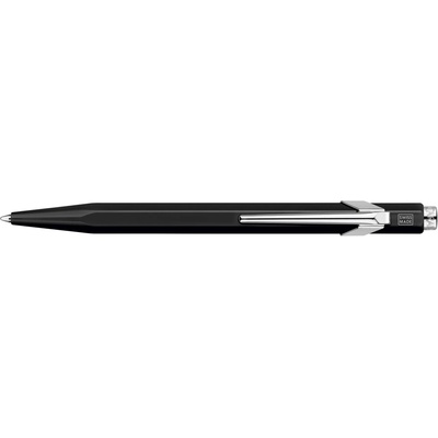 Caran d'Ache 849 Classic line modrá náplň M černé tělo