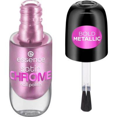 Essence Satin Chrome lak na nechty 02 Artificial Pinktelligence 8 ml